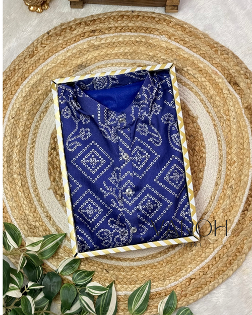 Bandini Royal Blue Kurta