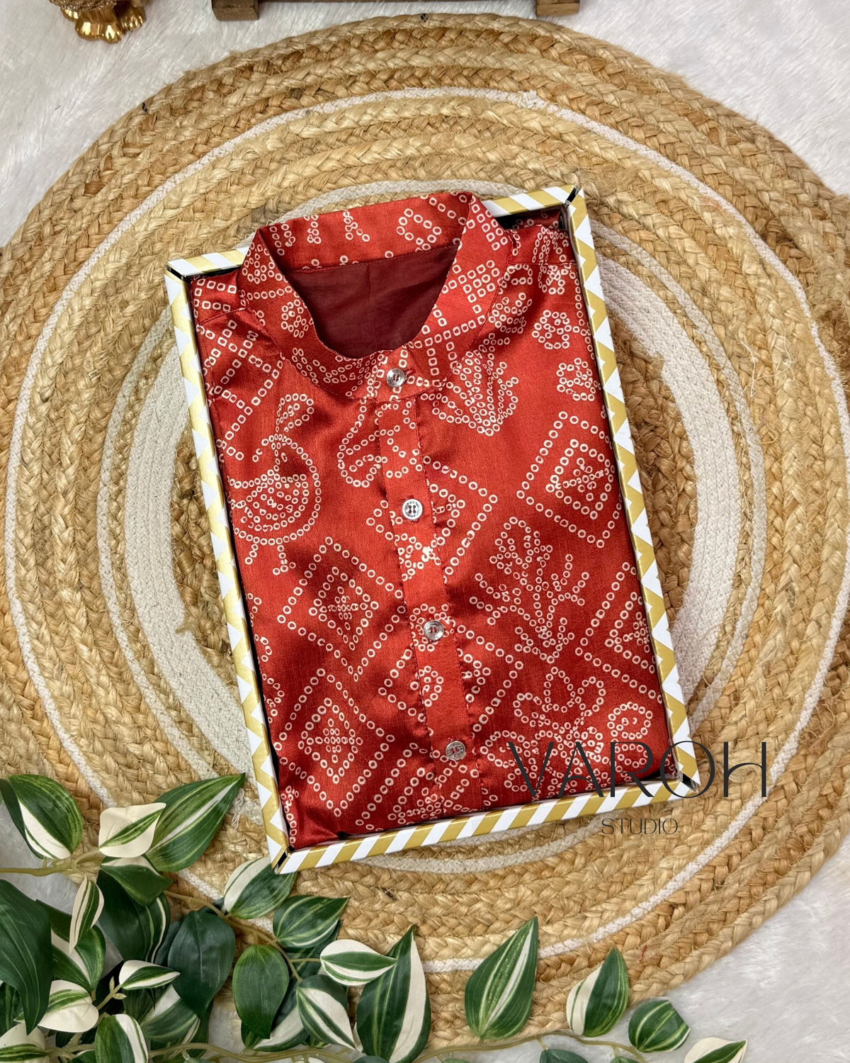 Bandini Rust Orange Kurta