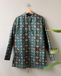 Emerald Heritage Motif Half  Kurta