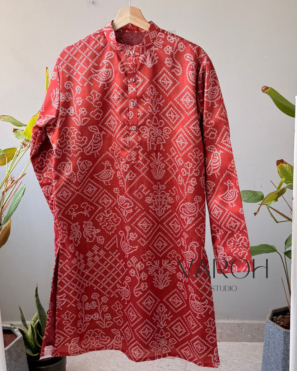 Bandini Rust Orange Kurta