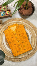 Mustard Yellow Ikat Heritage Kurta