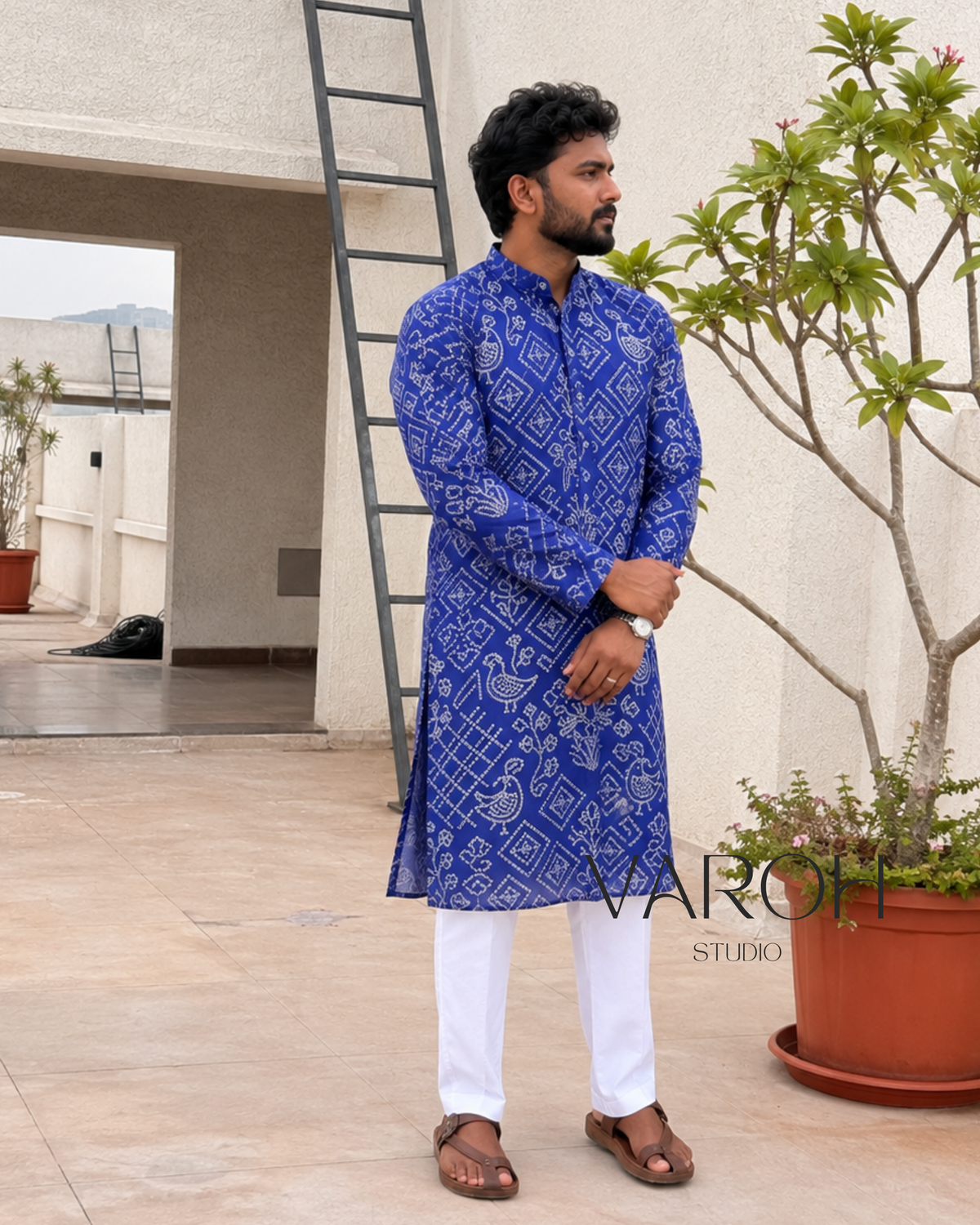 Bandini Royal Blue Kurta