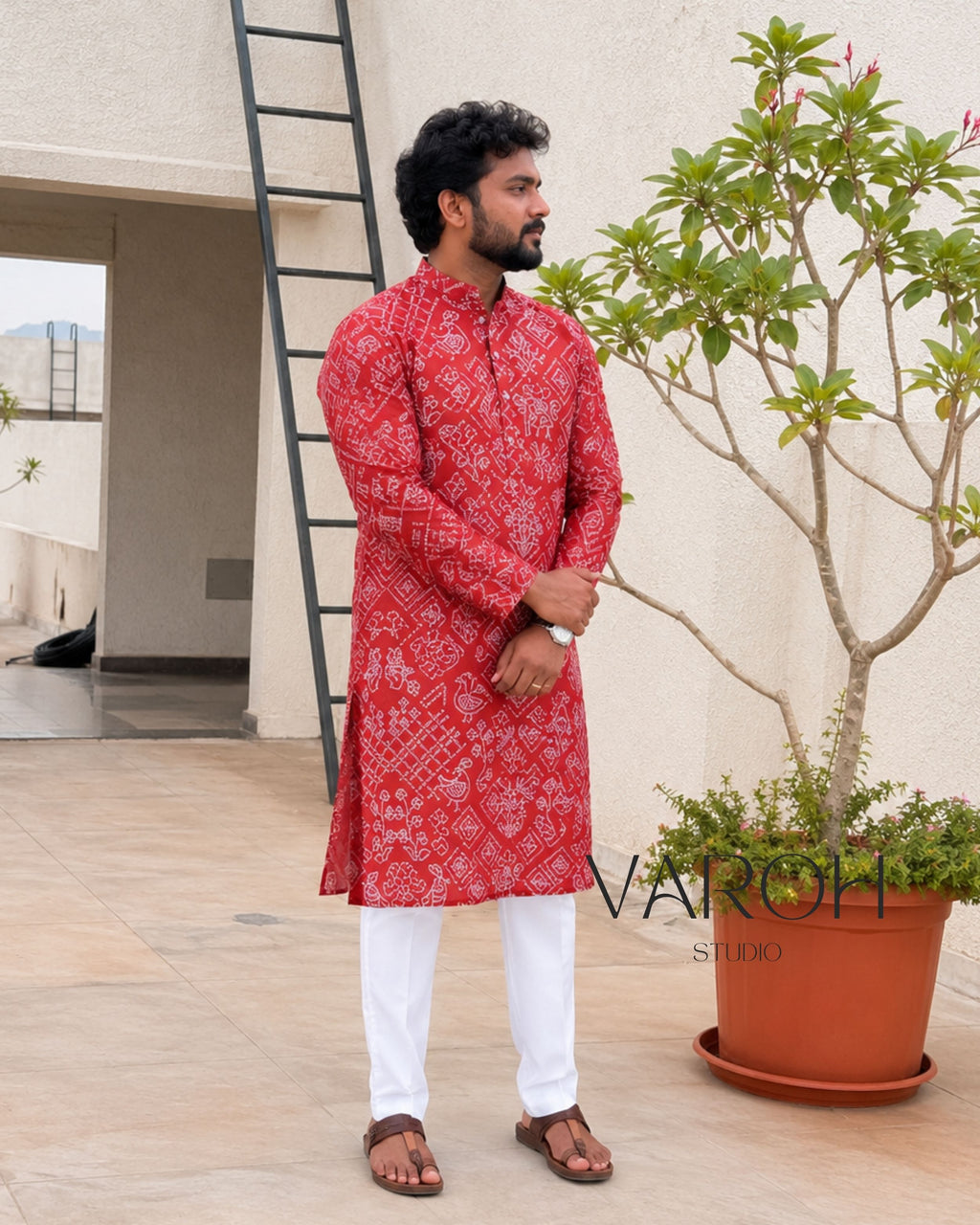 Bandini Rust Orange Kurta