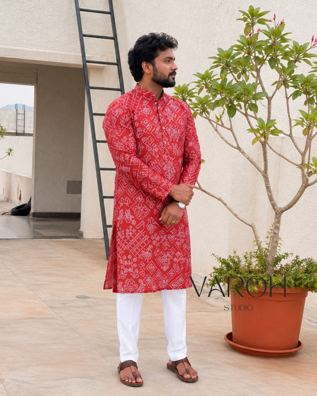 Bandini Rust Orange Kurta