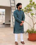 Bandini Teal Blue Kurta