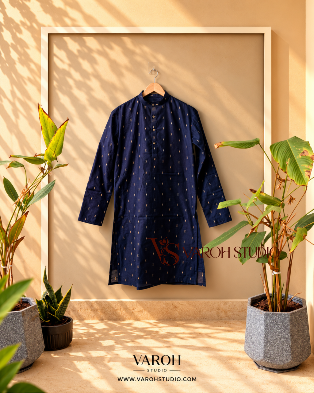 Navy Blue Rawsilk