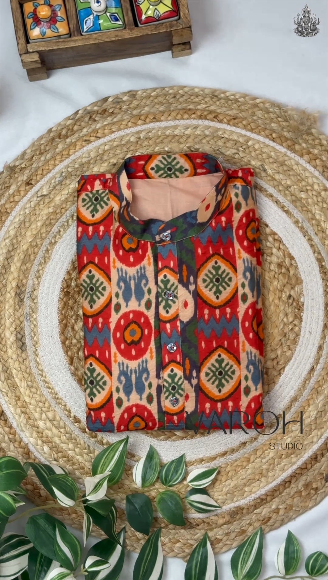 Ikat Artisan Elegant Kurta