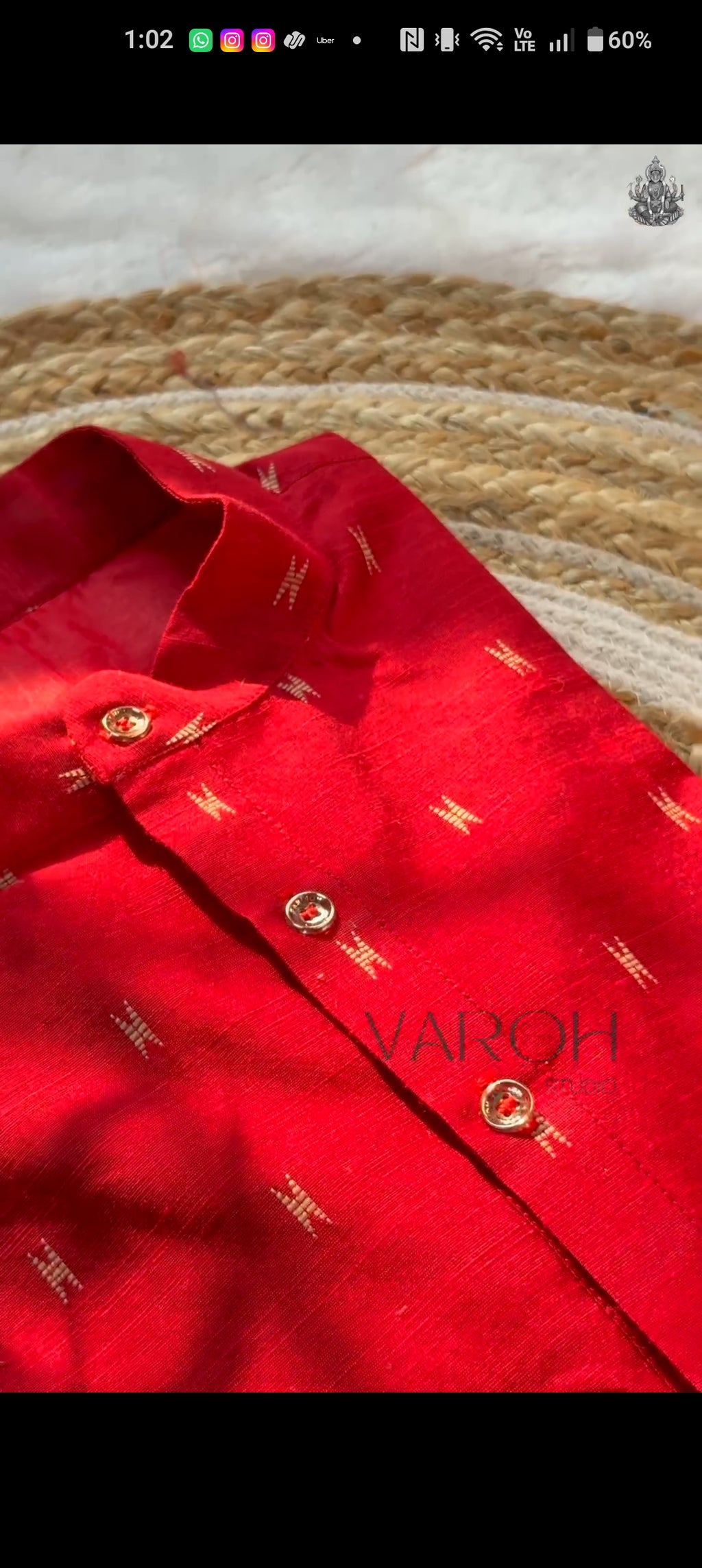 Red Rawsilk