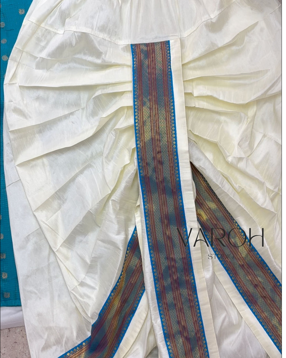 Benarasi Silk Dhoti Set with Zardosi Work